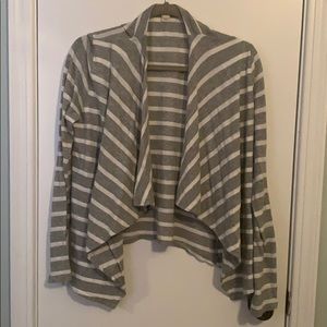 Two Striped J Crew Light Cardigans